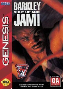 Pochette Barkley Shut Up and Jam! version Megadrive