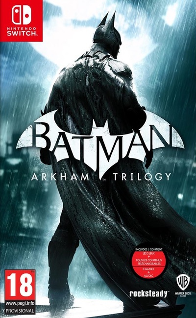 Pochette Batman Arkham Trilogy version Switch