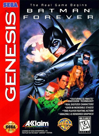 Pochette Batman Forever version Megadrive