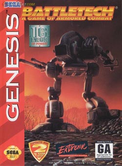 Pochette Battletech : A Game of Armored Combat version Megadrive