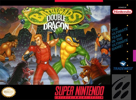 Pochette Battletoads / Double Dragon version Super Nintendo
