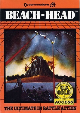 Pochette Beach-Head version Commodore 64