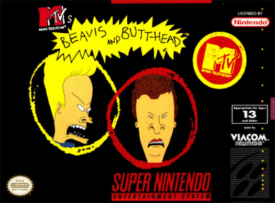 Pochette Beavis and Butt-head version Super Nintendo