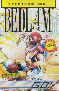 Pochette Bedlam version ZX Spectrum