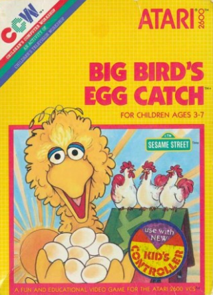 Pochette Big Bird's Egg Catch version Atari 2600