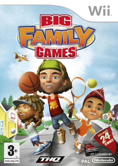 Pochette Big Family Games version Wii