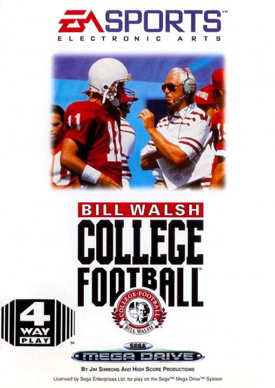Pochette Bill Walsh College Football version Megadrive