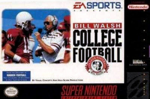 Pochette Bill Walsh College Football version Super Nintendo