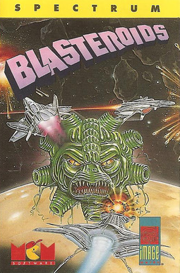 Pochette Blasteroids version ZX Spectrum
