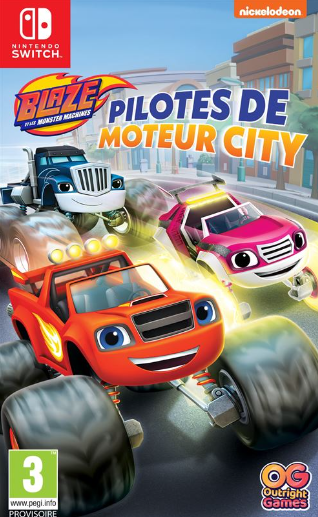 Pochette Blaze et les Monster Machines : Pilotes de Moteur City version Switch