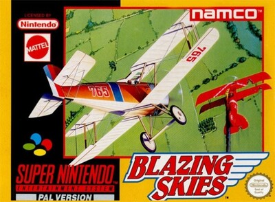 Pochette Blazing Skies version Super Nintendo