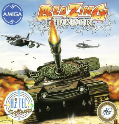 Pochette Blazing Thunder version Amiga