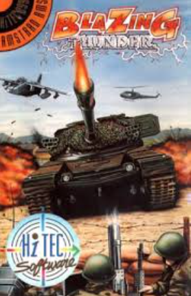 Pochette Blazing Thunder version Amstrad CPC