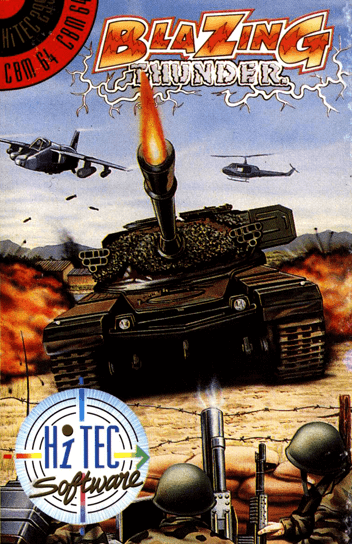 Pochette Blazing Thunder version Commodore 64
