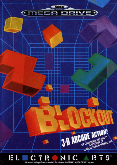Pochette Block Out version Megadrive