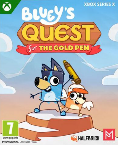 Pochette Bluey's Quests For The Gold Pen version Xbox Series X/S