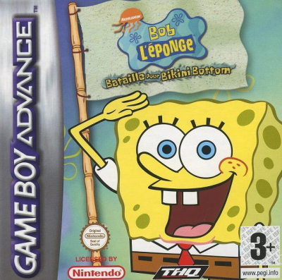 Pochette Bob l'Eponge : Bataille pour Bikini Bottom version GameBoy Advance