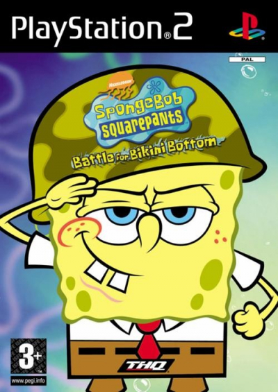 Pochette Bob l'Eponge : Bataille pour Bikini Bottom version PlayStation 2