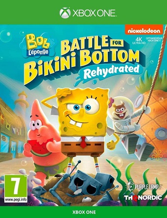 Pochette Bob l'Eponge : Bataille pour Bikini Bottom - Réhydraté version Xbox One