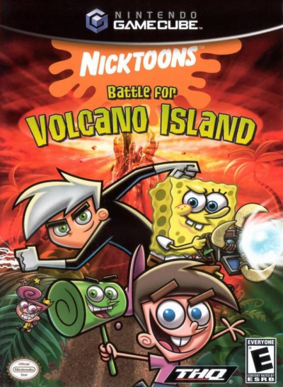 Pochette Bob l'Eponge et Ses Amis : Attaque sur l'Ile du Volcan version GameCube