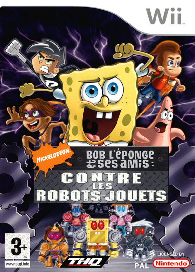 Pochette Bob l'Eponge et ses Amis : Contre les Robots-Jouets version Wii