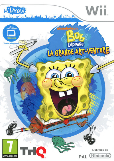 Pochette Bob l'éponge : La Grande Art-venture version Wii