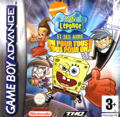 Pochette Bob l'Eponge & Ses Amis - Un pour tous, Tous pour un version GameBoy Advance