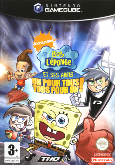 Pochette Bob l'Eponge & Ses Amis - Un pour tous, Tous pour un version GameCube