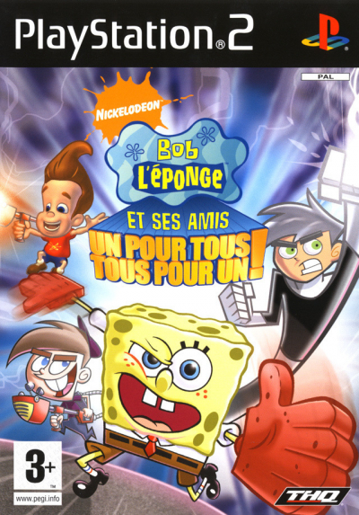 Pochette Bob l'Eponge & Ses Amis - Un pour tous, Tous pour un version PlayStation 2