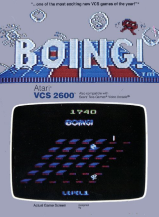 Pochette Boing! version Atari 2600