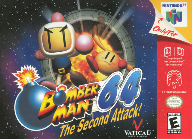 Pochette Bomberman 64 : The Second Attack version Nintendo 64