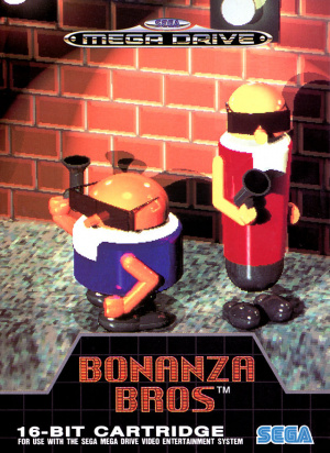 Pochette Bonanza Bros. version Megadrive