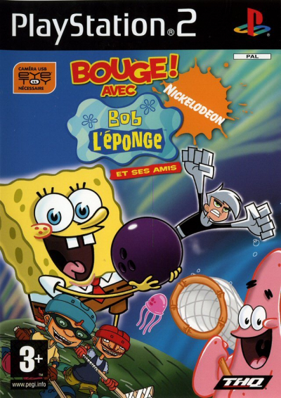 Pochette Bouge ! Avec Bob l'Eponge et ses Amis version PlayStation 2