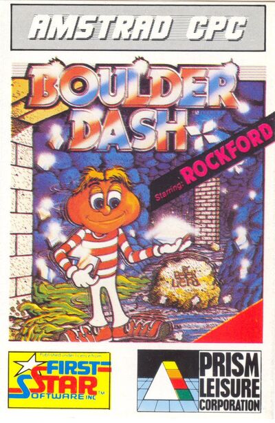 Pochette Boulder Dash version Amstrad CPC