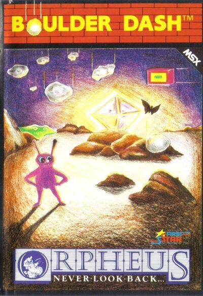 Pochette Boulder Dash version MSX