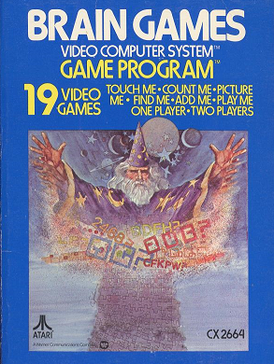 Pochette Brain Games version Atari 2600