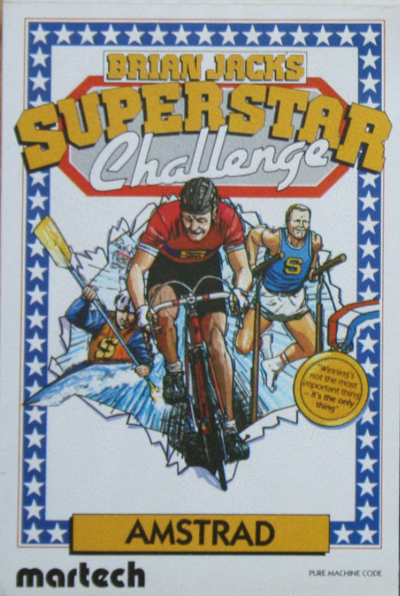 Pochette Brian Jacks Superstar Challenge version Amstrad CPC
