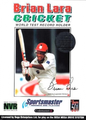 Pochette Brian Lara Cricket version Megadrive