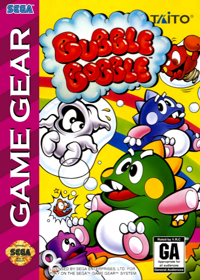 Pochette Bubble Bobble version GameGear