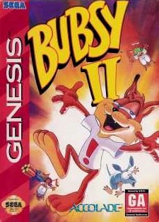 Pochette Bubsy II version Megadrive