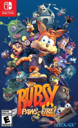Pochette Bubsy : Paws on Fire! version Switch