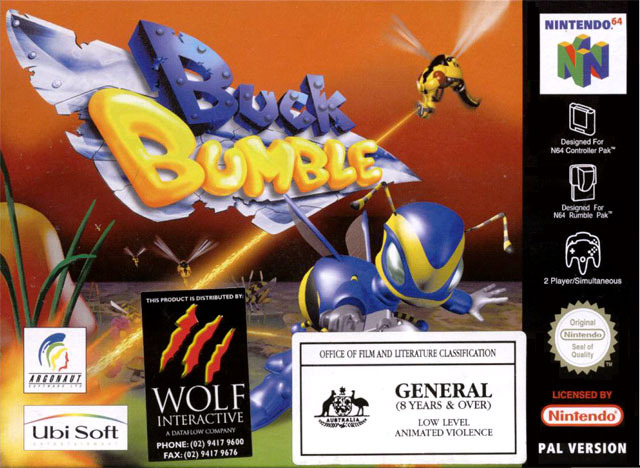 Pochette Buck Bumble version Nintendo 64
