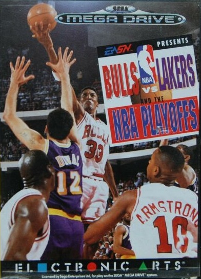 Pochette Bulls vs Lakers and the NBA Playoffs version Megadrive