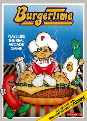 Pochette BurgerTime version ColecoVision