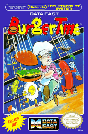 Pochette BurgerTime version NES