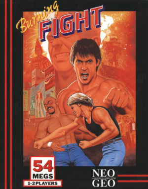 Pochette Burning Fight version Neo Geo