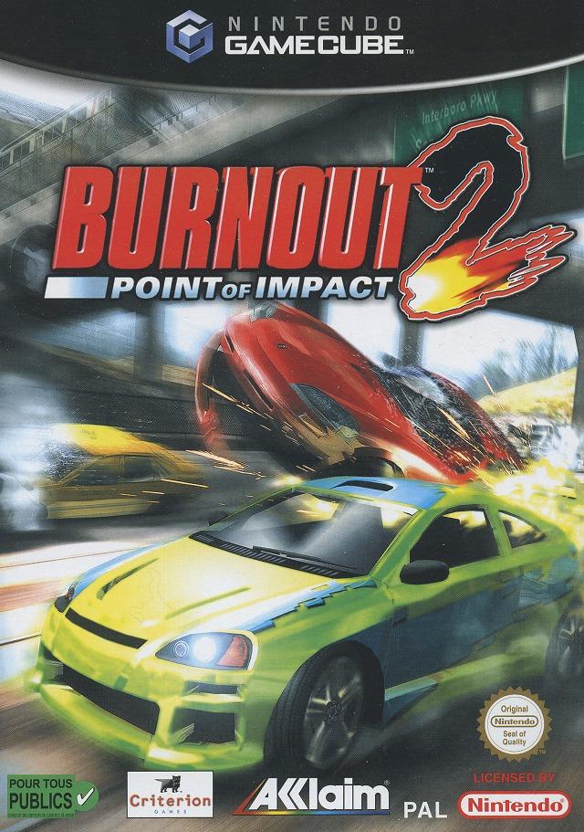 Pochette Burnout 2 : Point of Impact version GameCube