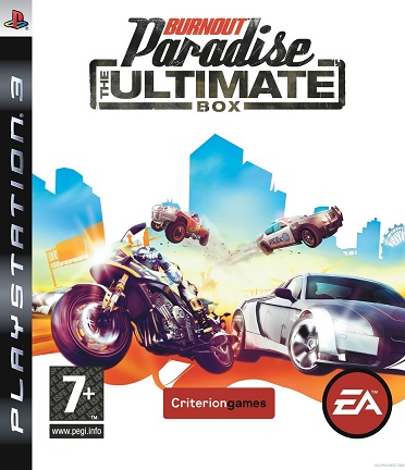 Pochette Burnout Paradise : The Ultimate Box version PlayStation 3