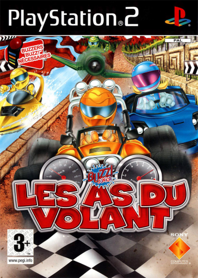 Pochette Buzz! Junior : Les as du volant version PlayStation 2