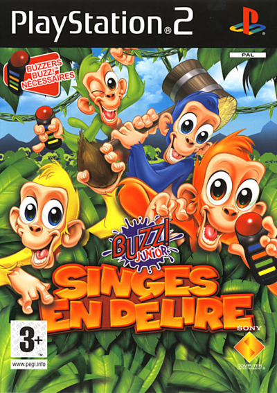 Pochette Buzz! Junior : Singes en délire version PlayStation 3